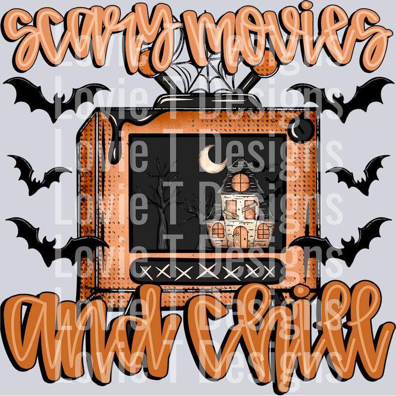 SCARY MOVIES DOODLE|Pocket 4″|Infant 6″|Toddler 7″|Youth 8.5″|Adult 11″|Adult 12″