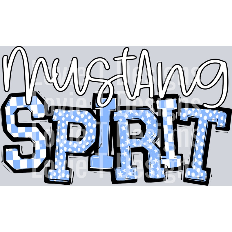 SO SPORTY SPIRIT MUSTANG COLUMBIA BLUE