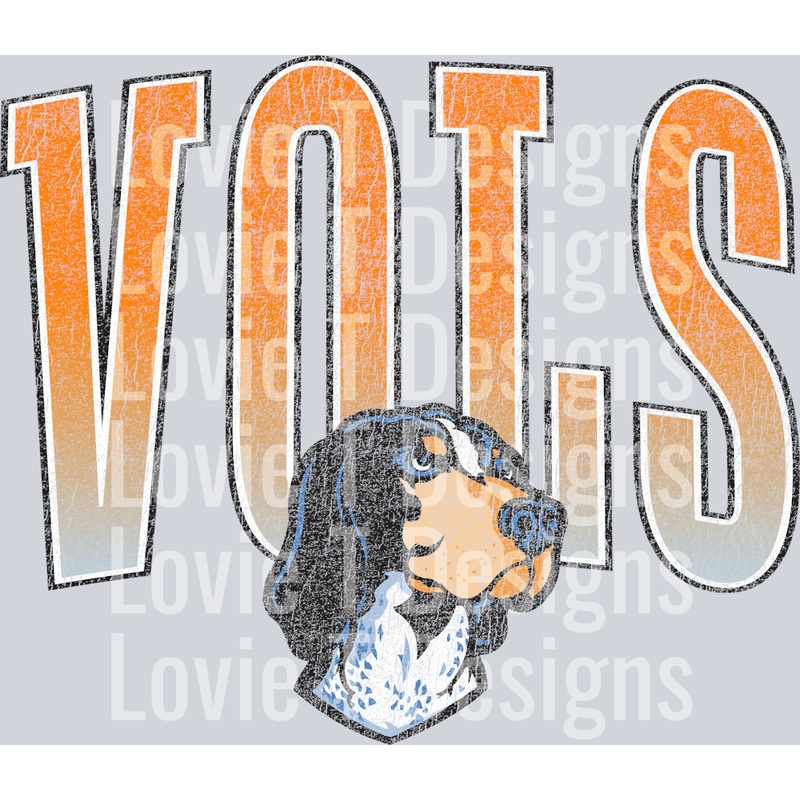 VOLS DISTRESSED|Pocket 4″|Infant 6″|Toddler 7″|Youth 8.5″|Adult 11″|Adult 12″