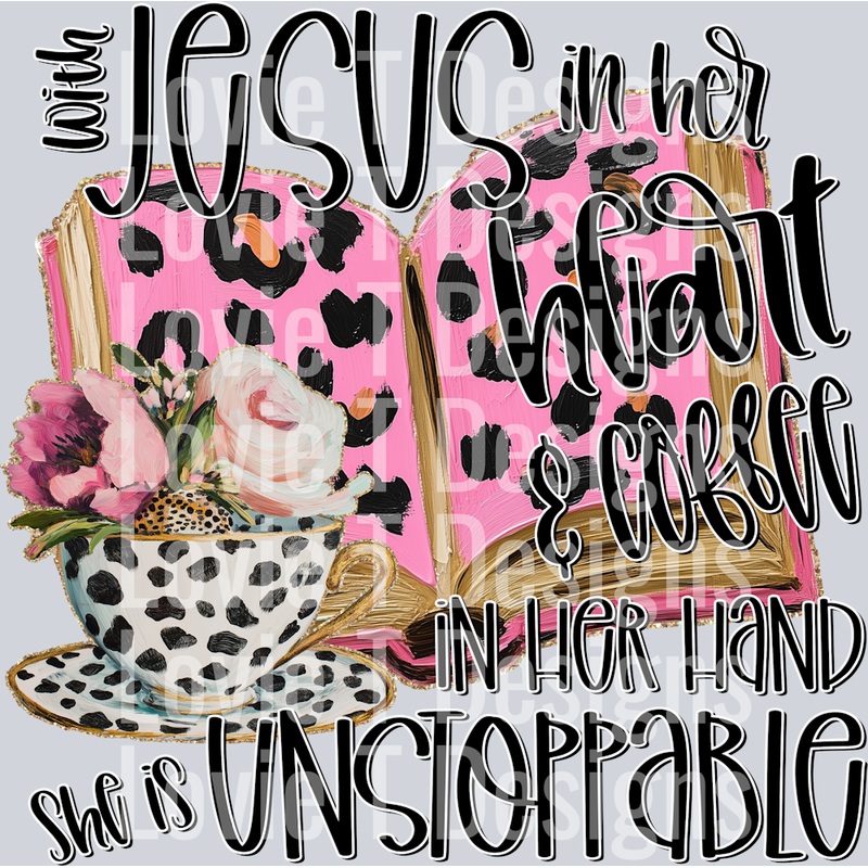 WITH JESUS IN HER HEART|Pocket 4″|Infant 6″|Toddler 7″|Youth 8.5″|Adult 11″|Adult 12″