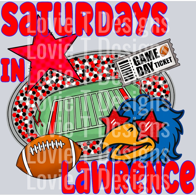 SATURDAYS IN LAWRENCE|Pocket 4″|Infant 6″|Toddler 7″|Youth 8.5″|Adult 11″|Adult 12″