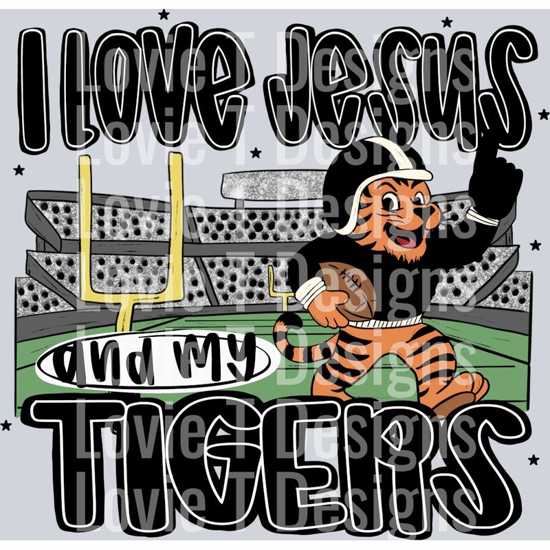 TIGERS BLACK|Pocket 4″|Infant 6″|Toddler 7″|Youth 8.5″|Adult 11″|Adult 12″