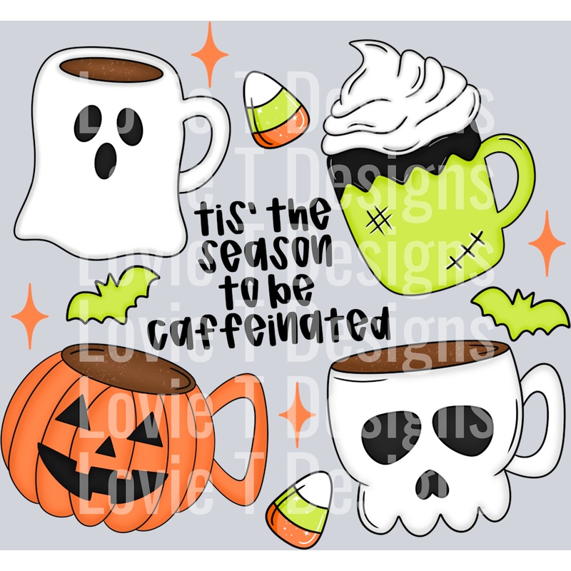 TIS THE SEASON TO BE CAFFEINATED BLACK