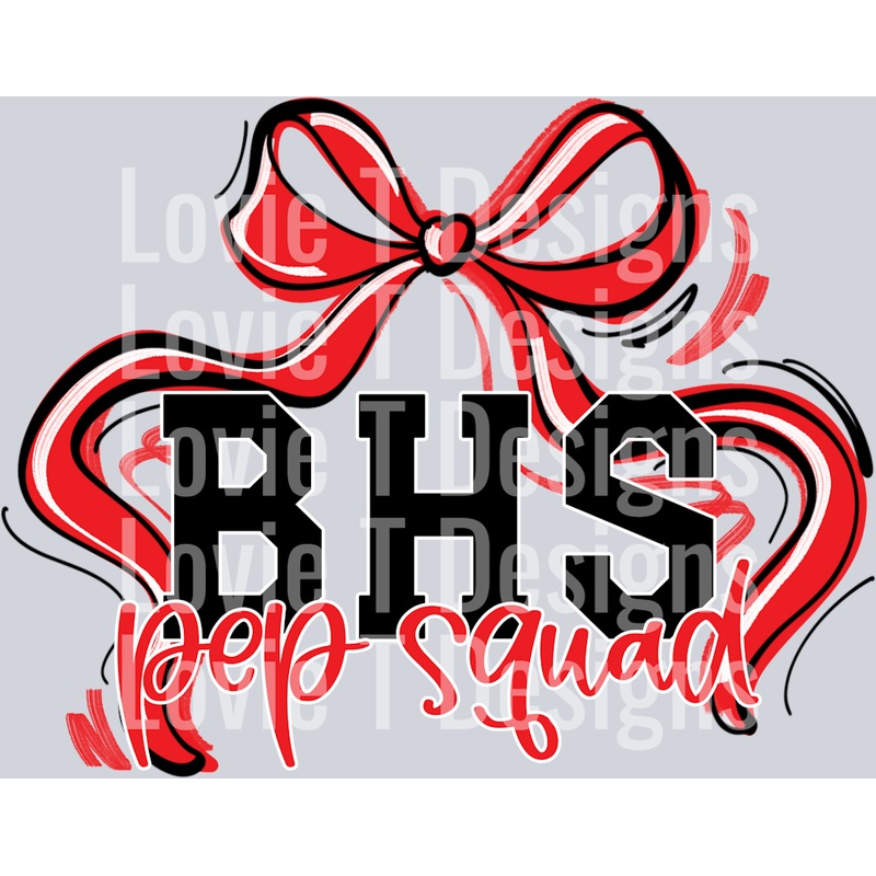 RIBBON SPORTS BOWS RED BHS PEPSQUAD