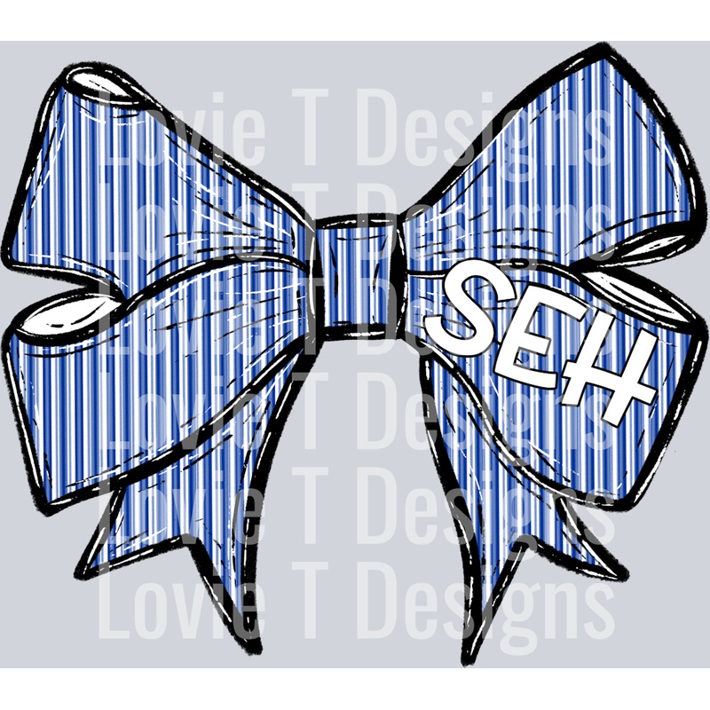 SEERSUCKER BOW ROYAL SEH|Pocket 4″|Infant 6″|Toddler 7″|Youth 8.5″|Adult 11″|Adult 12″