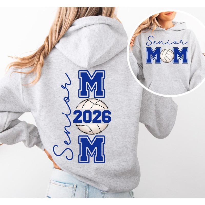 SENIOR VOLLYEBALL MOM FRONT + BACK