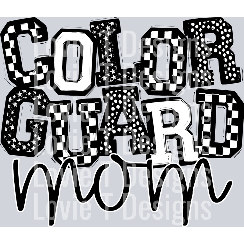 SO SPORTY COLOR GUARD MOM BLACK