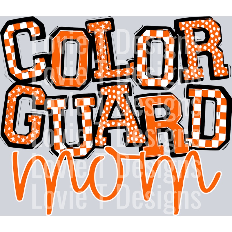 SO SPORTY COLOR GUARD MOM ORANGE