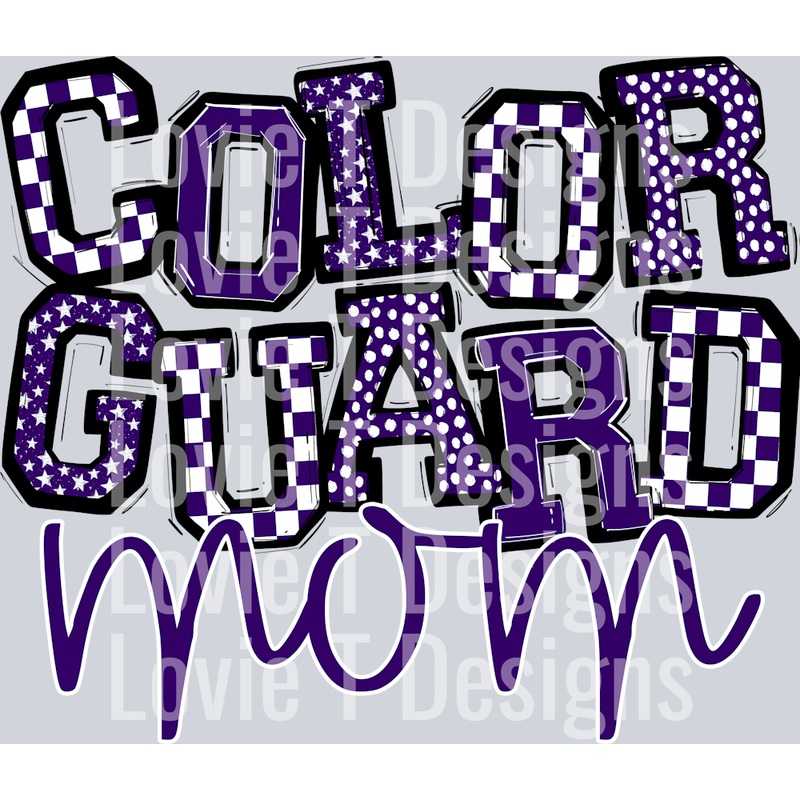 SO SPORTY COLOR GUARD MOM PURPLE