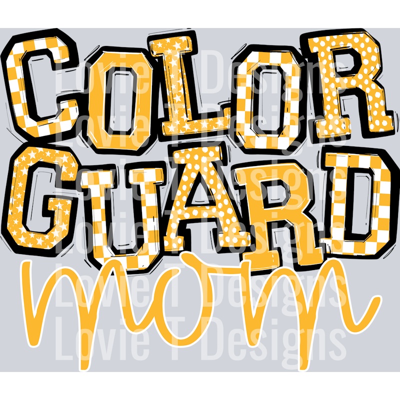 SO SPORTY COLOR GUARD MOM YELLOW