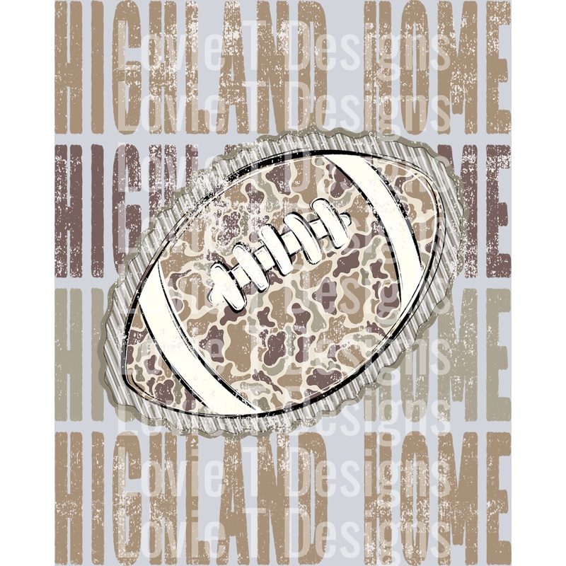 STACKED CAMO DISTRESSED HIGHLAND HOME