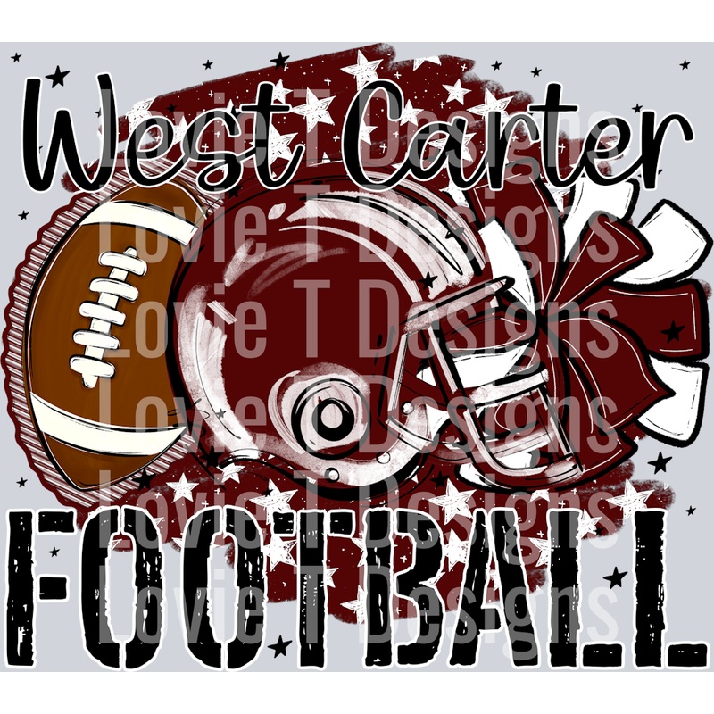 STARS FOOTBALL WEST CARTER MAROON