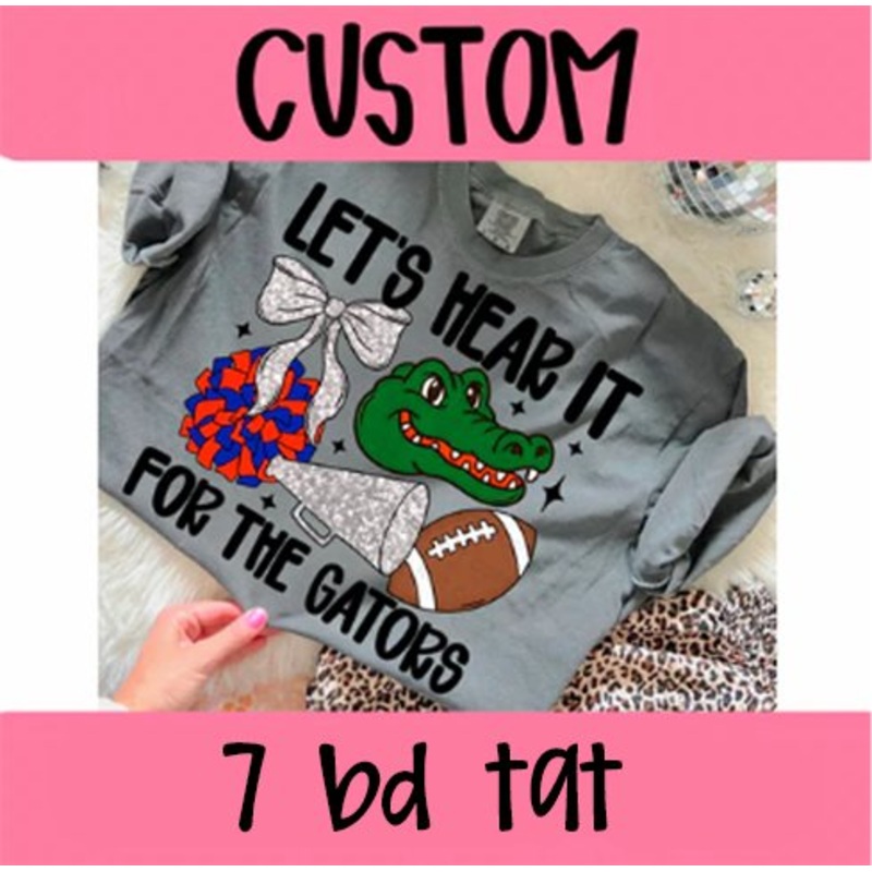 CUSTOM LET’S HEAR IT MASCOT|Mockup|Infant|Toddler|Youth 8.5″|Adult 11″|Adult 12″