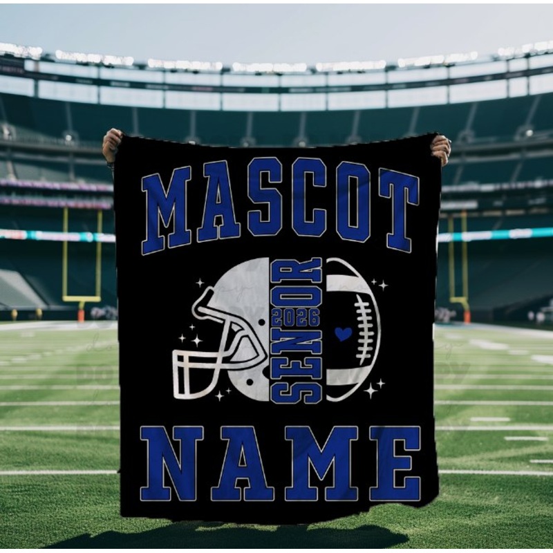 Senior Football Blanket|30X40|50×60|60×80