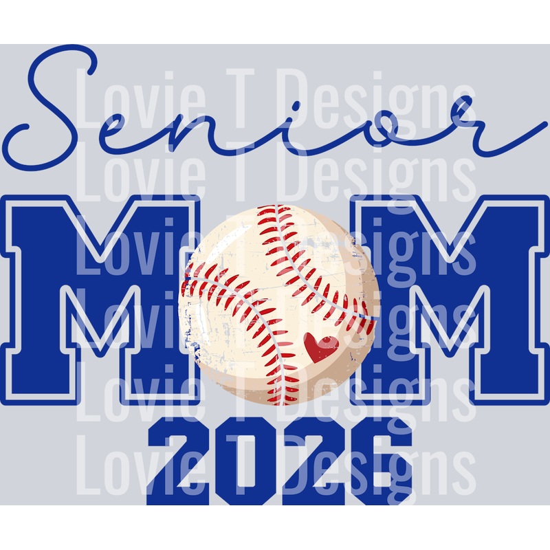 SENIOR MOM BASEBALL MOM 2026 ROYAL