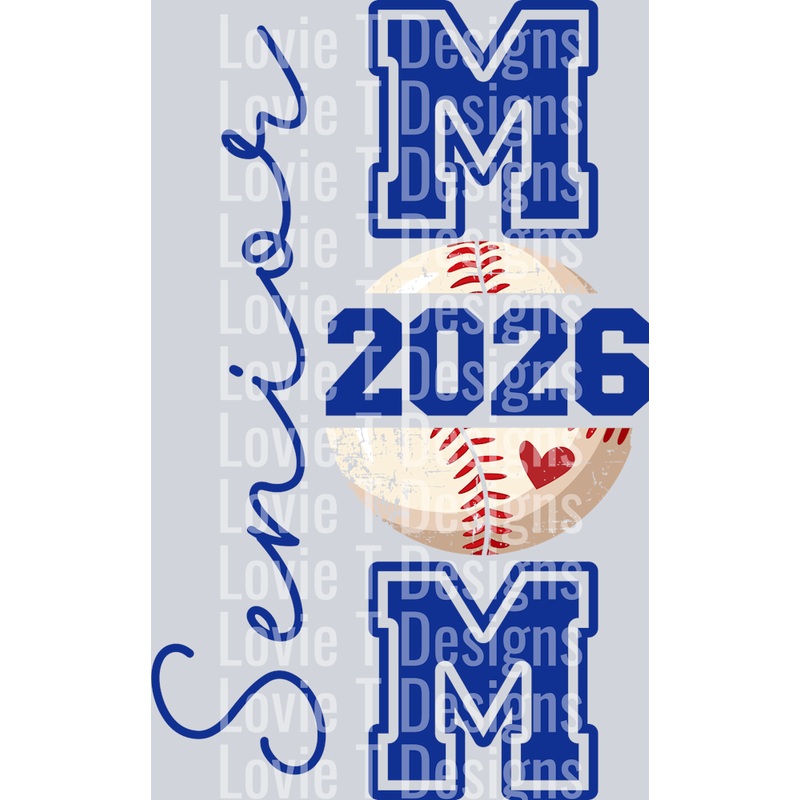 SENIOR MOM BASEBALL MOM BACK 2026