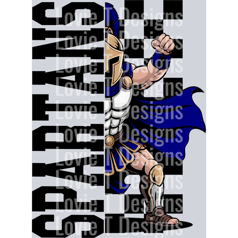 SPARTANS HALF BLUE|Pocket 4″(2.93in x 4.00in)|Infant 6″(4.39in x 6.00in)|Toddler 7″(5.12in x 7.00in)|Youth 8.5″(6.22in x 8.50in)|Adult 11″(8.05in x 11.00in)|Adult 12″(8.78in x 12.00in)|Oversized 15″ MAX(10.98in x 15.00in)