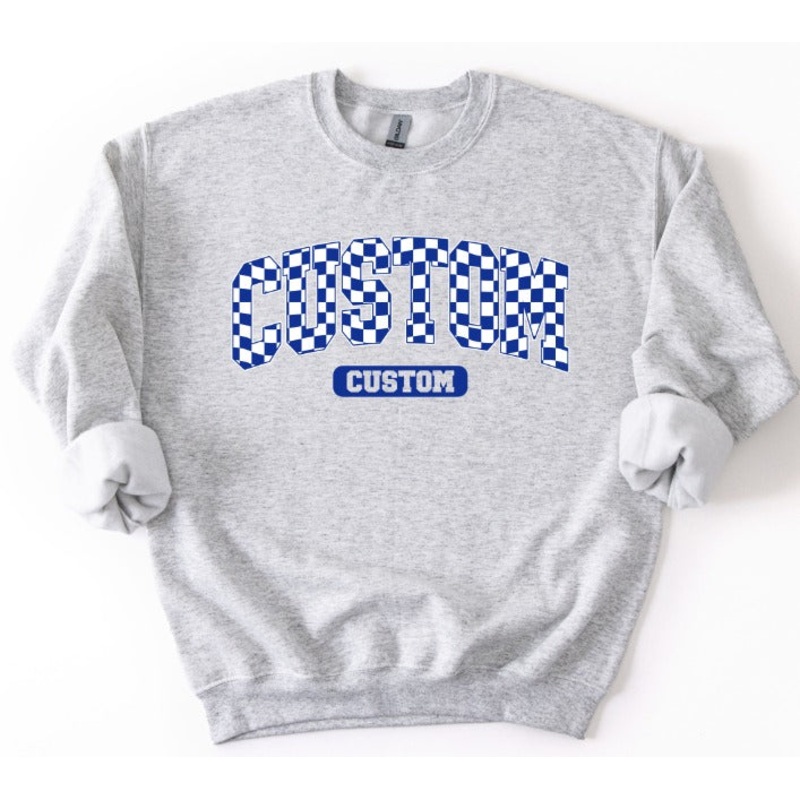 CUSTOM ARCHED CHECKER MASCOT|Youth 8.5″|11″ Transfer|12″ Transfer|15″ Transfer|Mockup|Digital Download