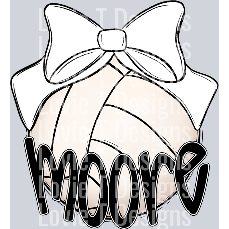 SPORT BOW BALLS VOLLEYBALL WHITE MOORE