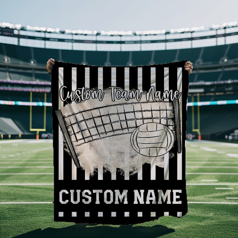 Volleyball Black Blanket|30X40|50×60|60×80