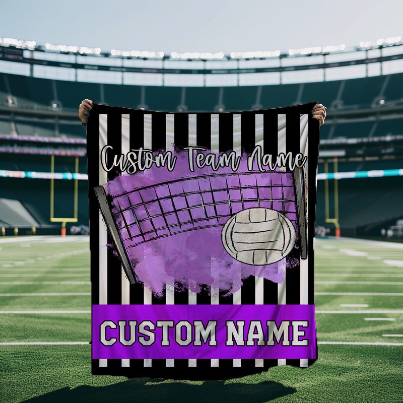 Volleyball Purple Blanket|30X40|50×60|60×80