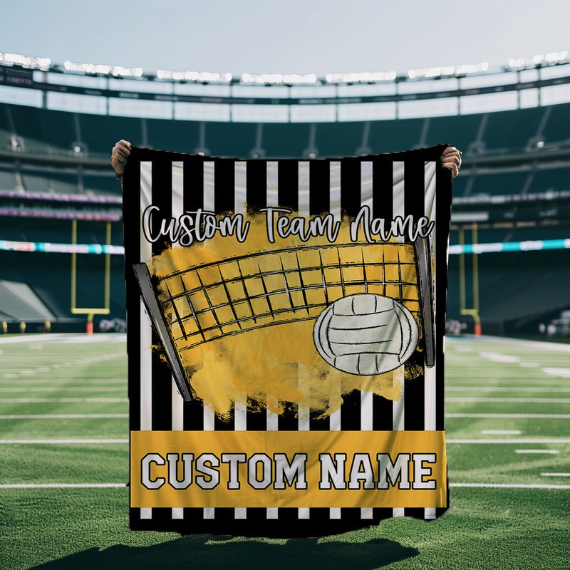 Volleyball Yellow Gold Blanket