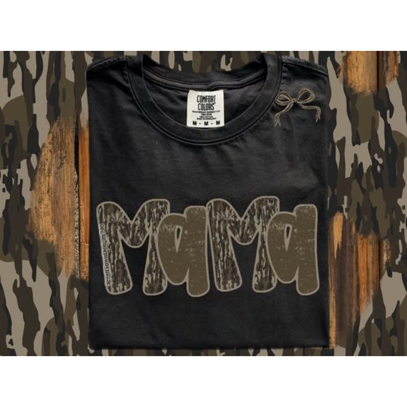 Custom Camo Name + Bow|Infant|Toddler|Youth 8.5″|Adult 11″|12″|Mockup