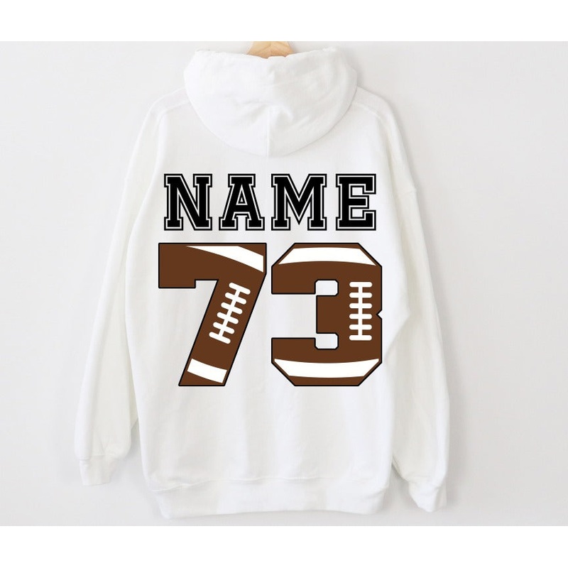 Name + Football Number|Infant|Toddler|Youth|Adult 11″|Adult 12″|Mockup|Digital Download