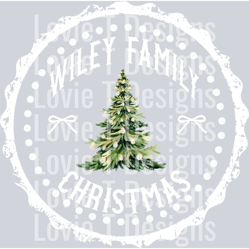 WILEY FAMILY CHRISTMAS STAMP|Youth 8.5″(8.50in x 8.44in)|Adult 11″(11.00in x 10.92in)|Adult 12″(12.00in x 11.91in)