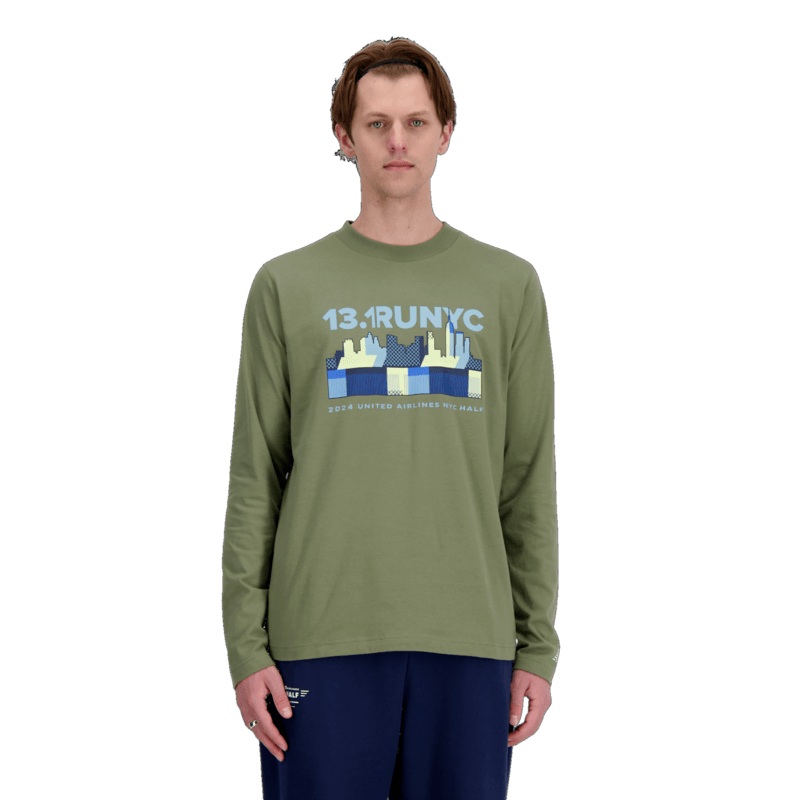 New Balance Men’s United Airlines NYC Half Graphic Long Sleeve