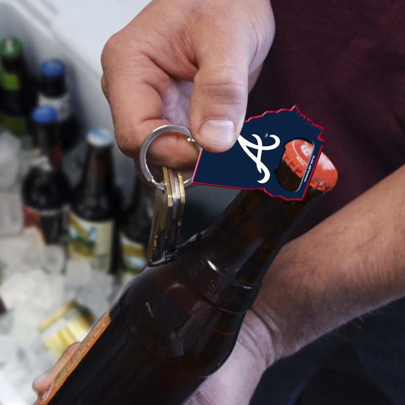 Fanmats Atlanta Braves Keychain Bottle Opener