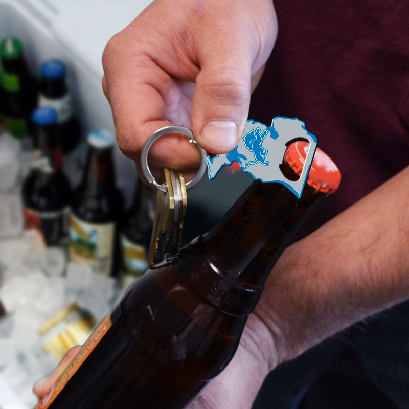 Fanmats Detroit Lions Keychain Bottle Opener