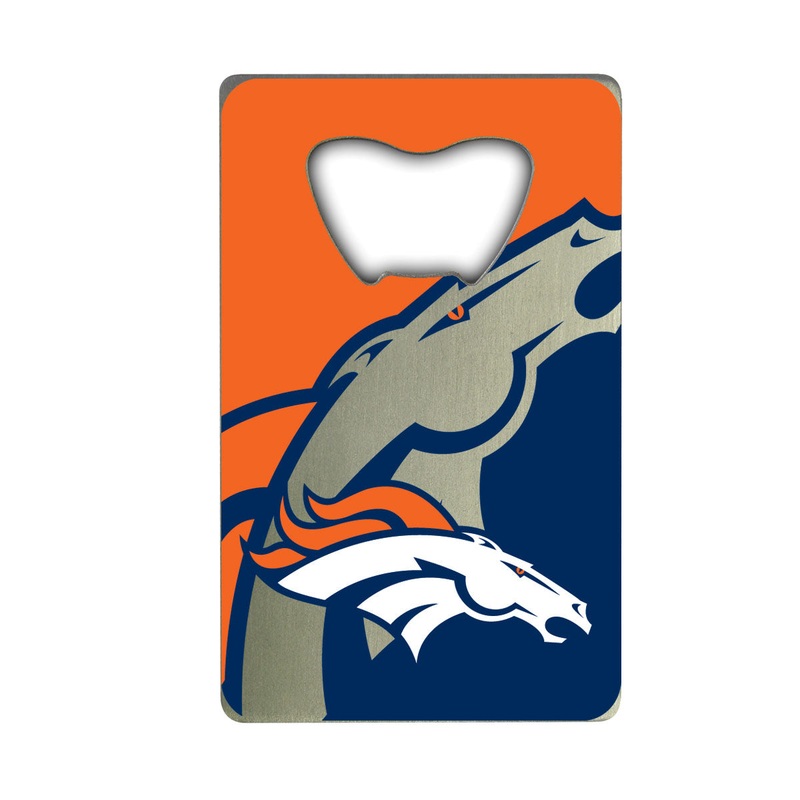 Fanmats Denver Broncos Credit Card Style Bottle Opener – 2 x 3.25