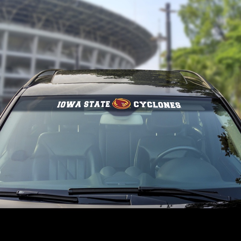 Fanmats Iowa State Cyclones Sun Stripe Windshield Decal 3.25 x 34