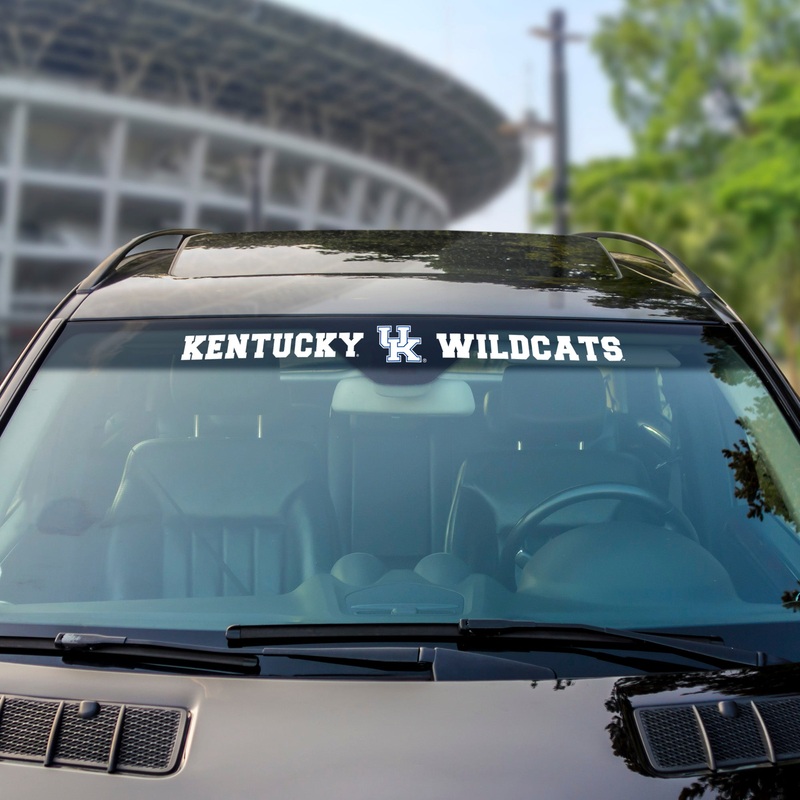 Fanmats Kentucky Wildcats Sun Stripe Windshield Decal 3.25 x 34