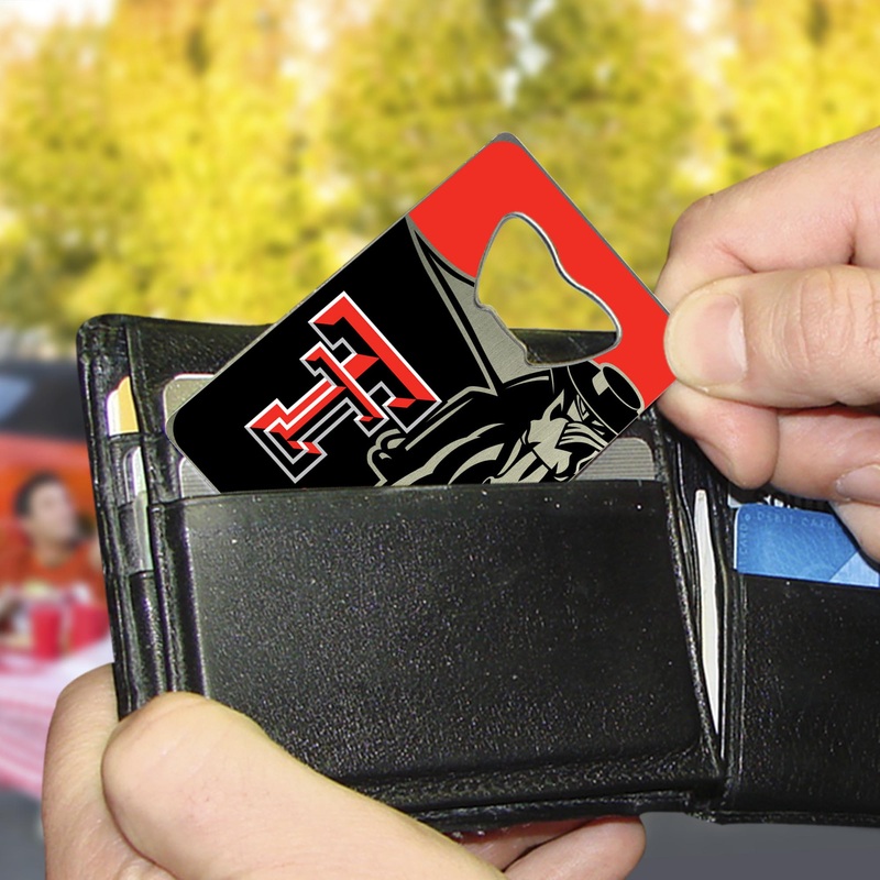 Fanmats Texas Tech Red Raiders Credit Card Style Bottle Opener – 2 x 3.25