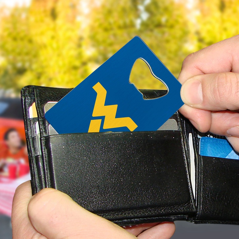 Fanmats West Virginia Mountaineers Credit Card Style Bottle Opener – 2 x 3.25