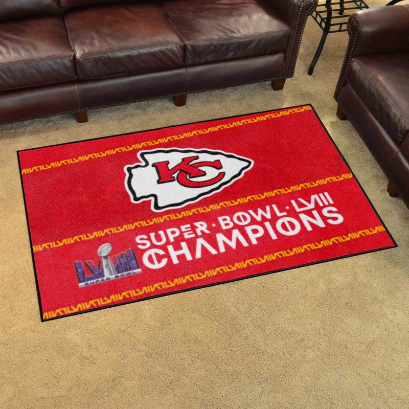 Fanmats Kansan City Chiefs 4’x6′ Ultra Plush Area Rug