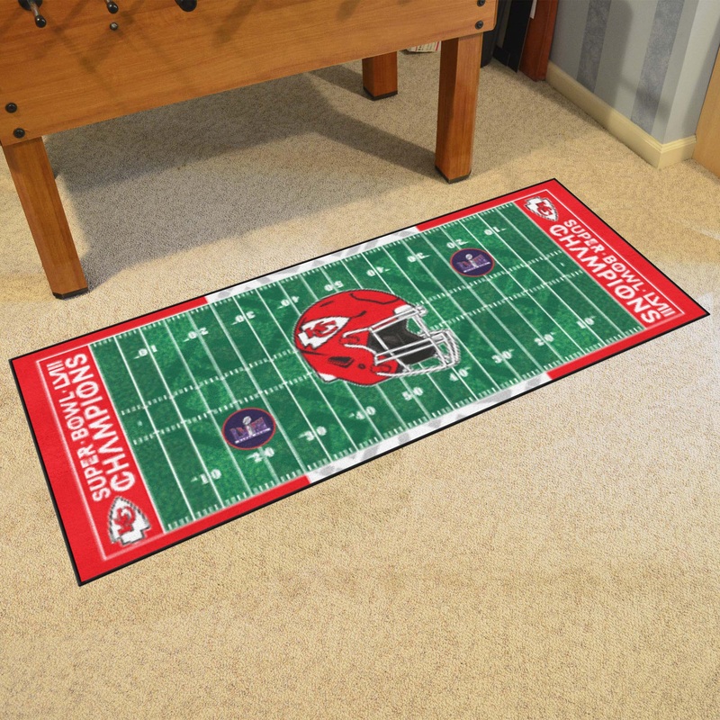 Fanmats Kansas City Chiefs Football Field Runner Rugs