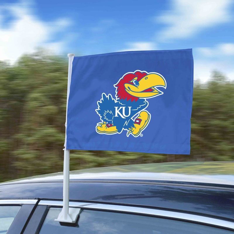 Fanmats Kansas Jayhawks Car Flag Large 1pc 11 x 14