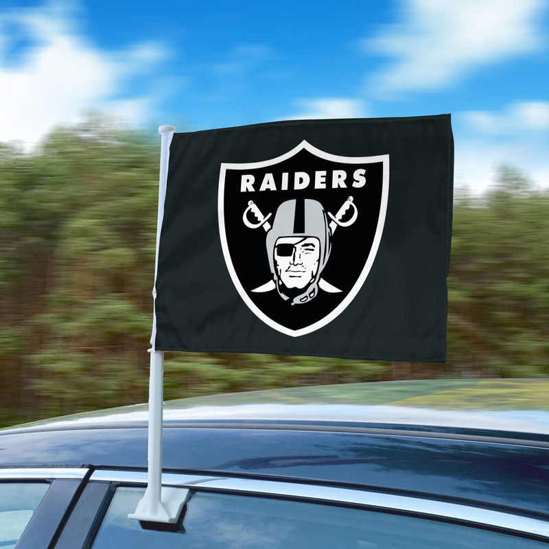 Fanmats Las Vegas Raiders Car Flag Large 1pc 11 x 14