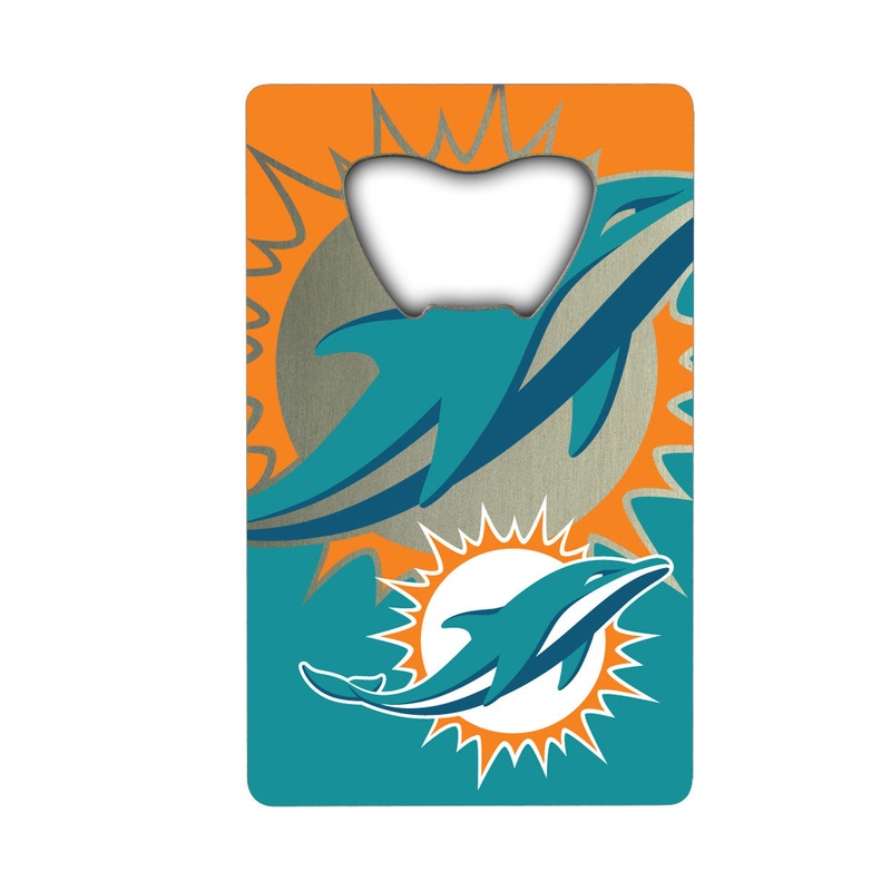 Fanmats Miami Dolphins Credit Card Style Bottle Opener – 2 x 3.25