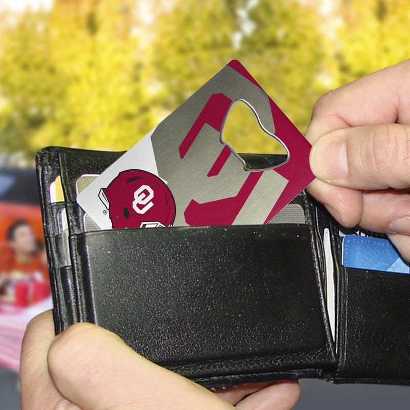 Fanmats Oklahoma Sooners Credit Card Style Bottle Opener – 2 x 3.25