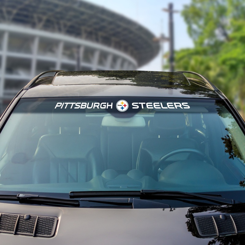 Fanmats Pittsburgh Steelers Sun Stripe Windshield Decal 3.25 x 34