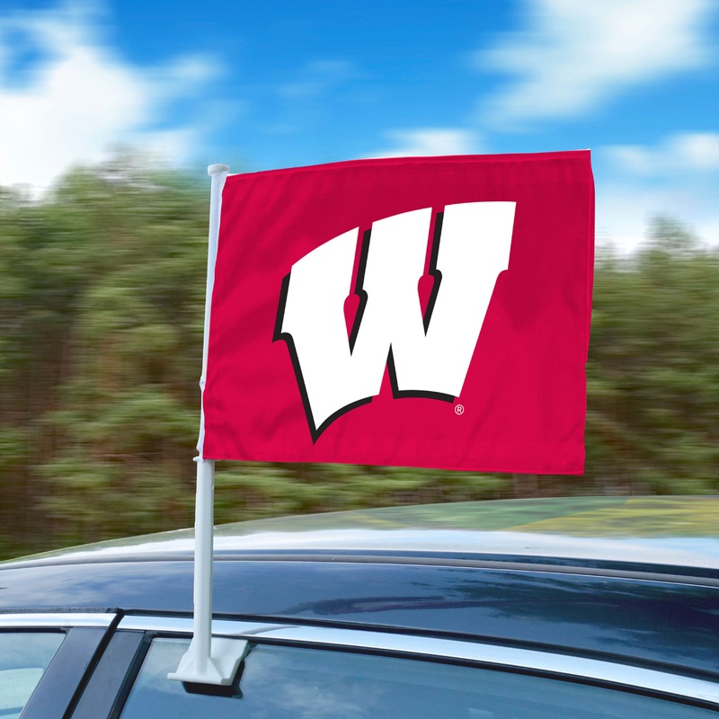 Fanmats Wisconsin Badgers Car Flag Large 1pc 11 x 14