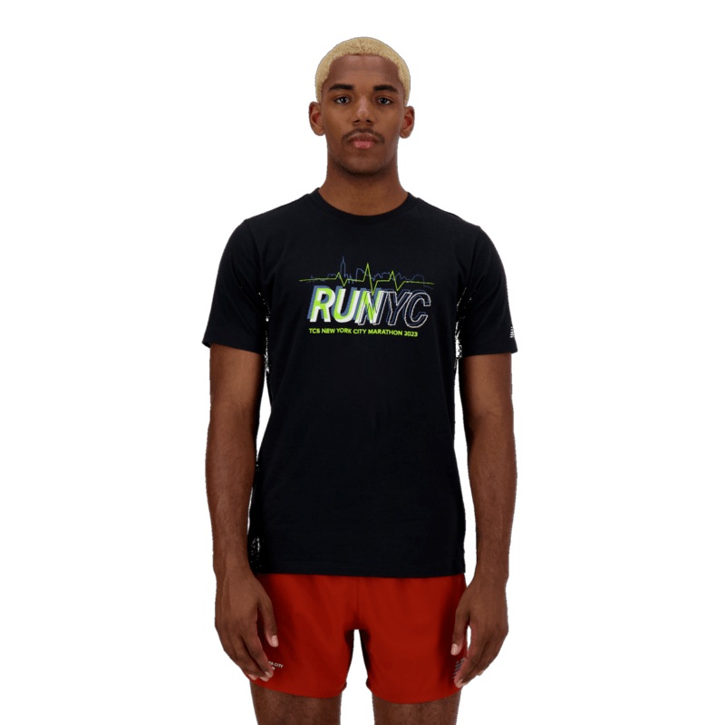 New Balance Men’s NYC Marathon Graphic Black Tee