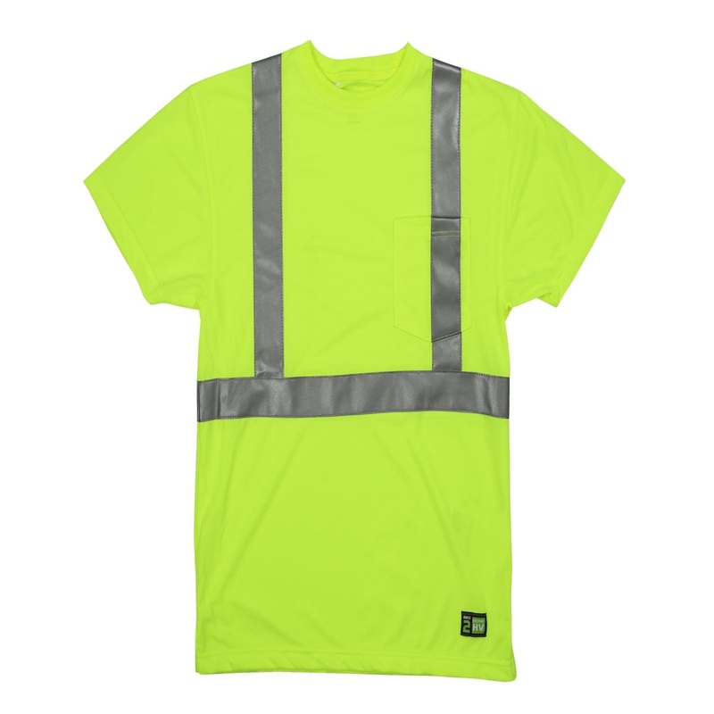 Berne Men’s Tall Hi-Vis Class 2 Performance Short Sleeve T-Shirt – Tall