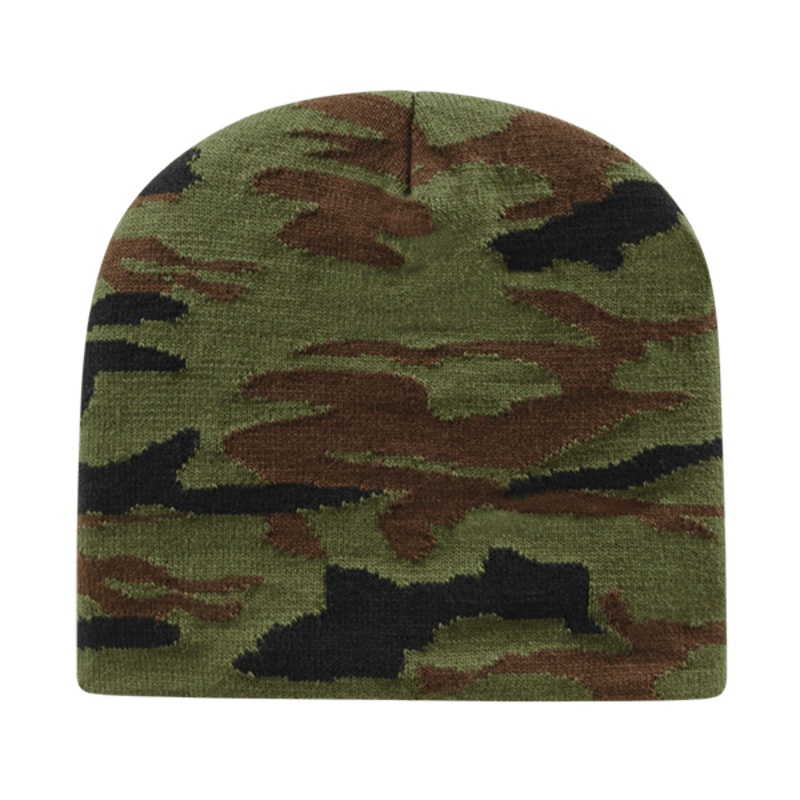 Cap America RKWC9 Woodland Camouflage Knit Beanie