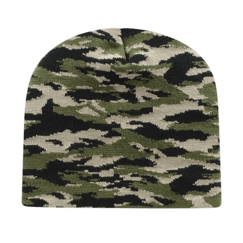 Cap America Vintage Tiger Camouflage Knit Beanie