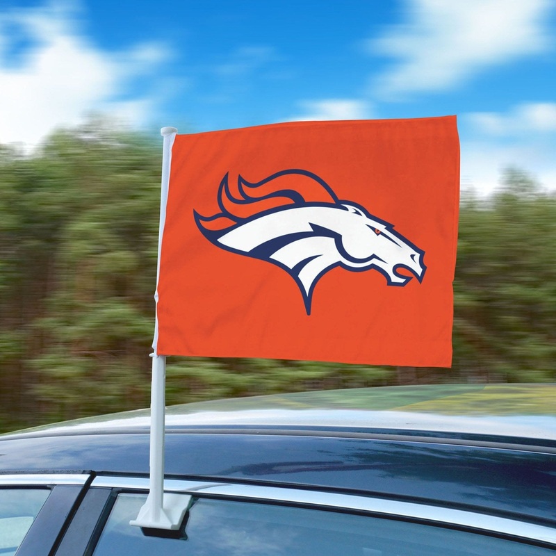 Fanmats Denver Broncos Car Flag Large 1pc 11 x 14